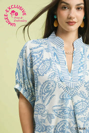 Beatrice Boho Paisley Print Tunic Top