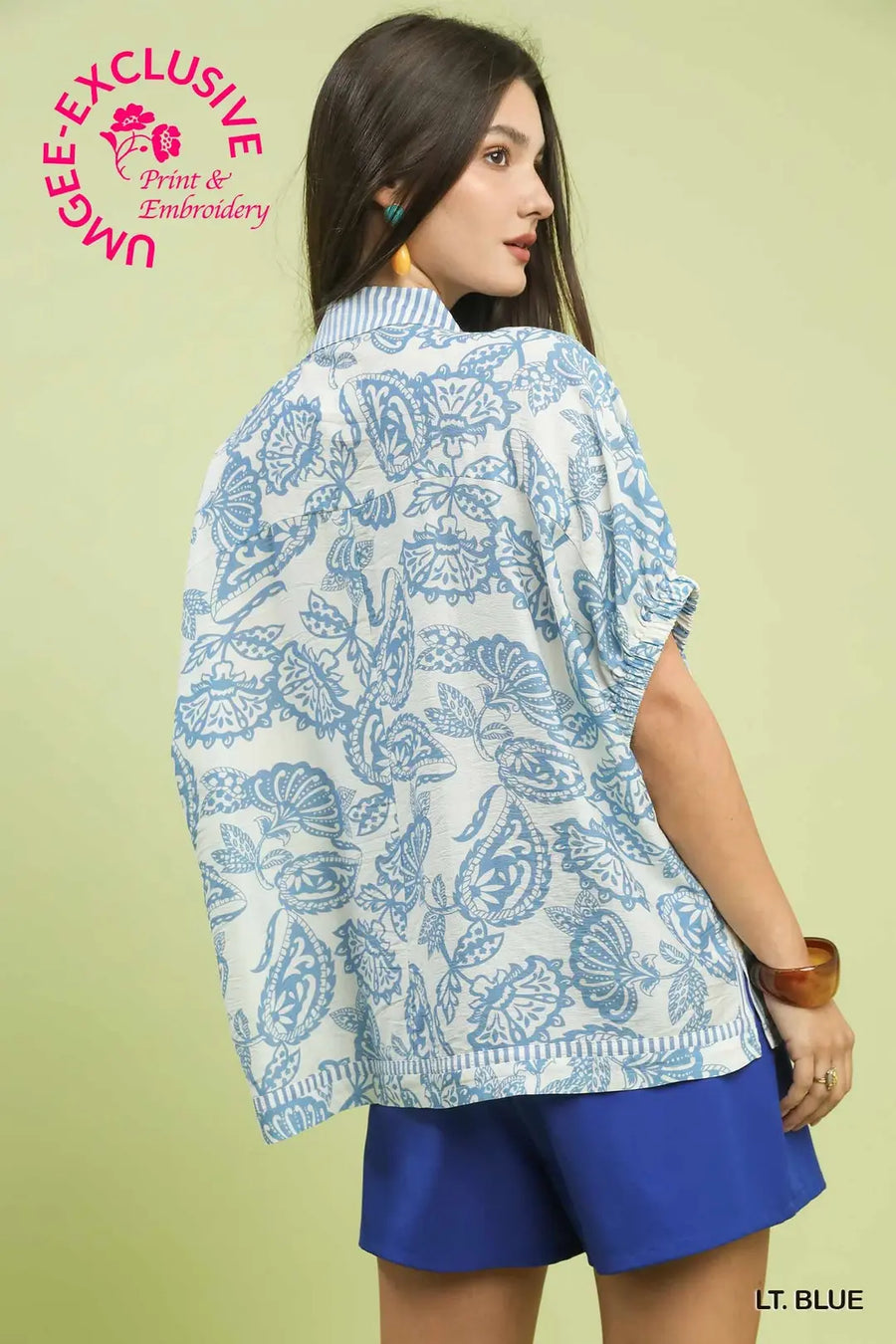 Beatrice Boho Paisley Print Tunic Top