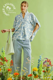 Beatrice Boho Paisley Print Tunic Top