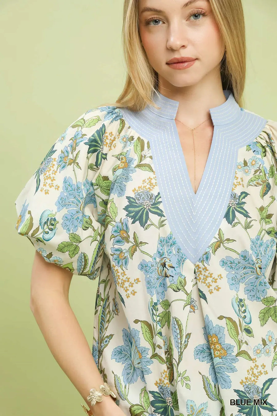 Oriental Gardens Print Tunic Top