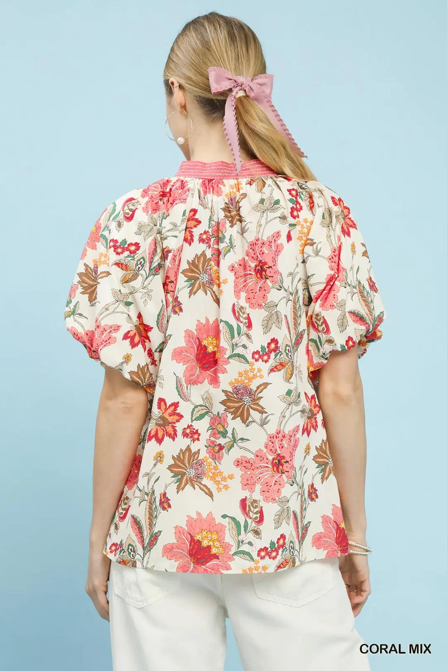 Oriental Gardens Print Tunic Top