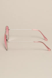 Jetstream Classic Lightweight Round Colored Lenses Aviator Sunglasses