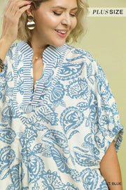 Beatrice Boho Paisley Print Tunic Top