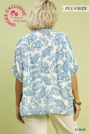 Beatrice Boho Paisley Print Tunic Top