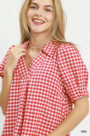 Sweet Gingham Midi Dress