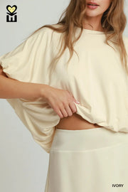 Annya Bamboo Fiber Bubble Top