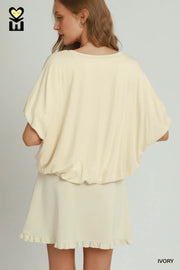 Annya Bamboo Fiber Bubble Top