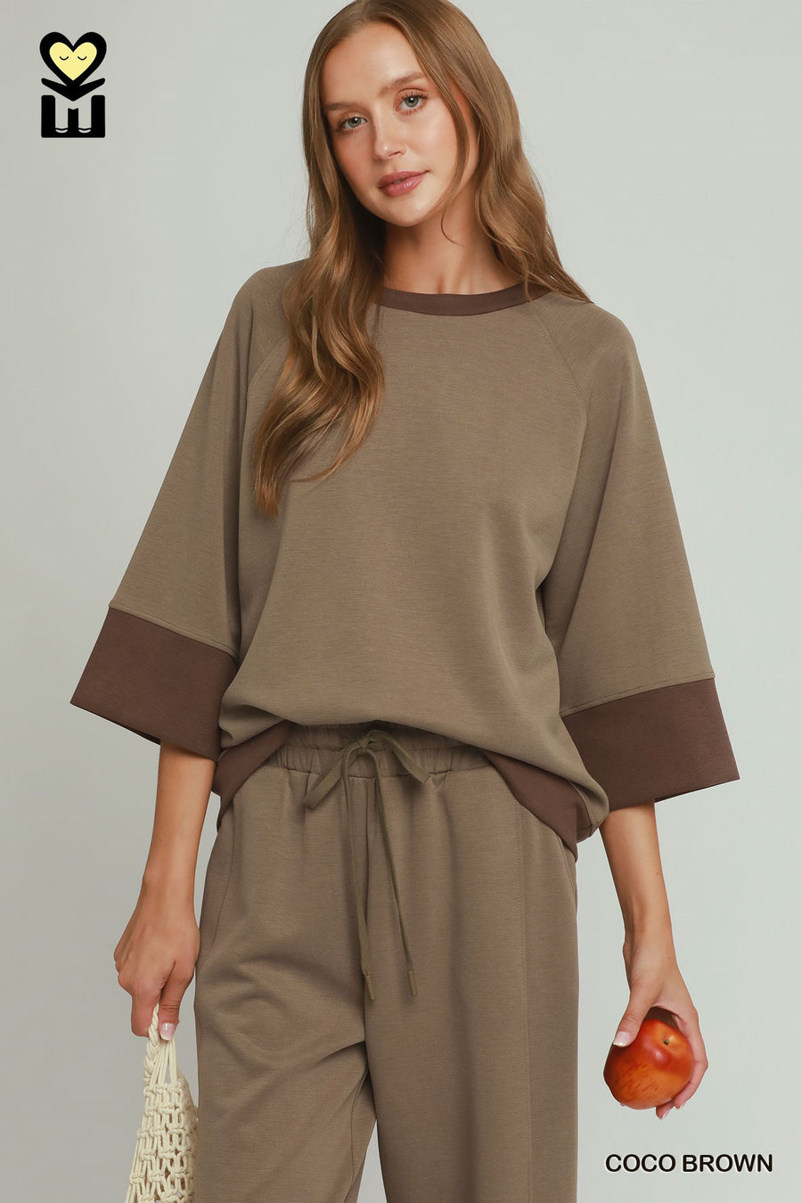 Coffee Break ColorBlock Crewneck Top