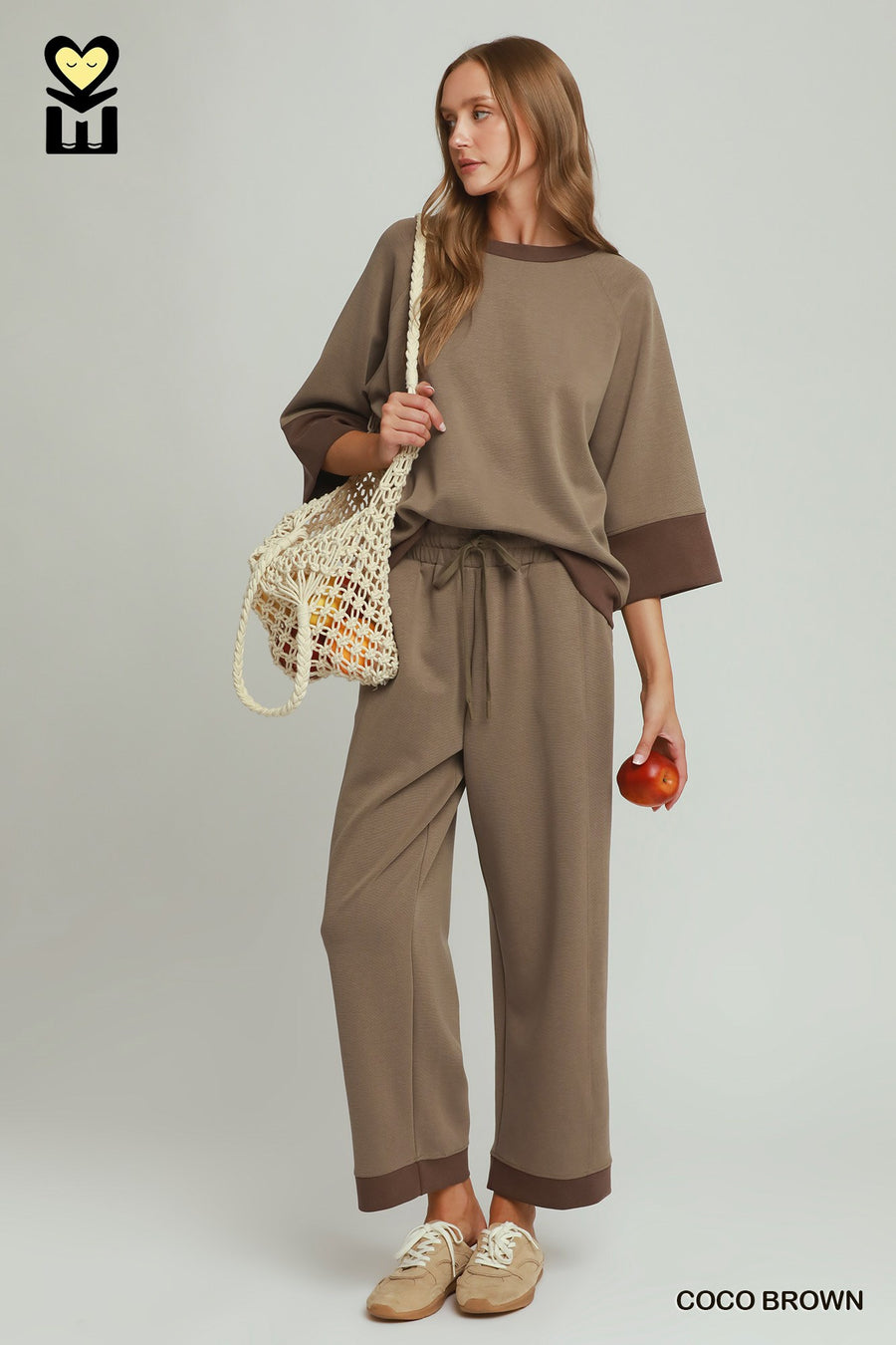 Coffee Break ColorBlock Straight Pants