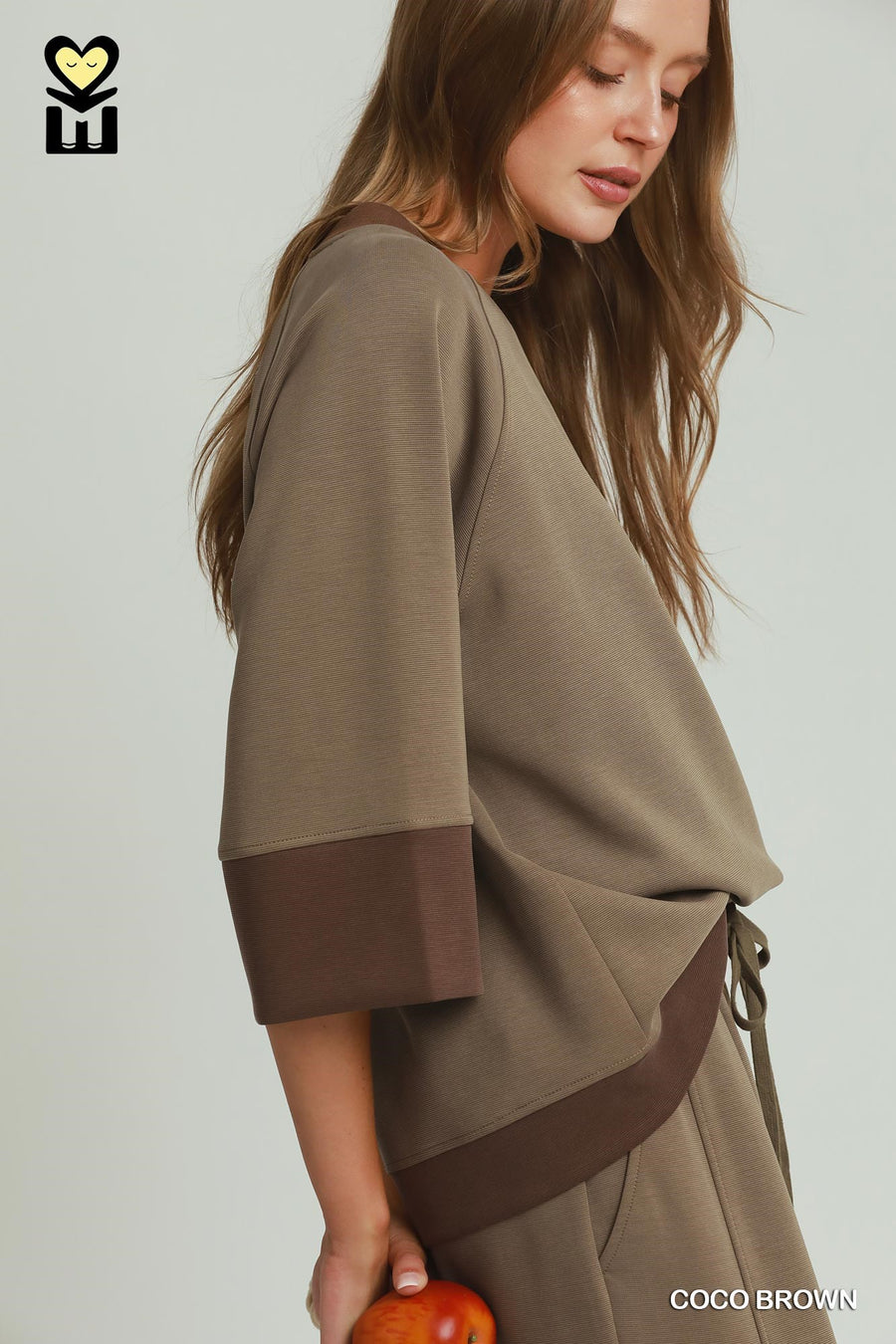 Coffee Break ColorBlock Crewneck Top