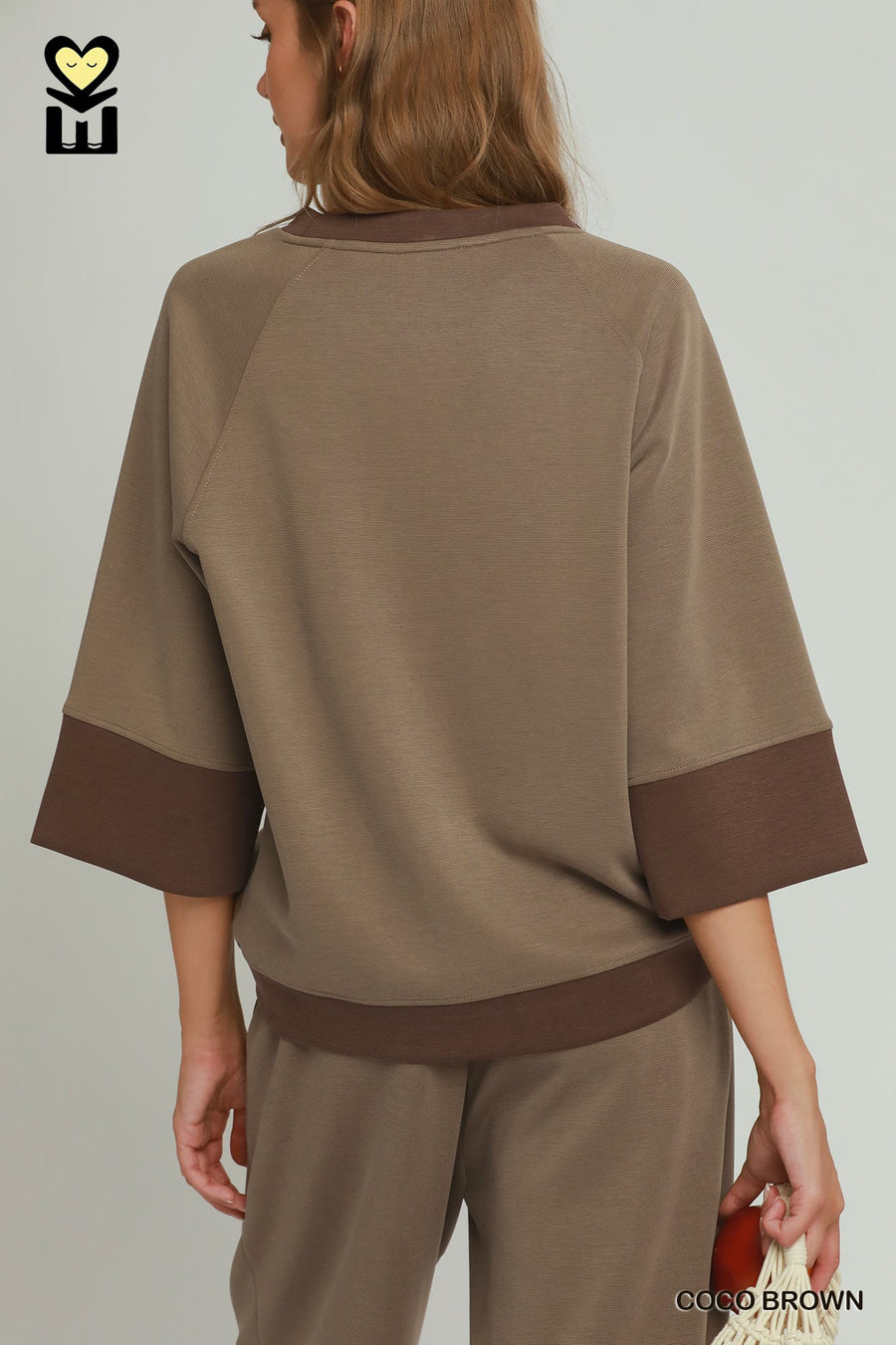 Coffee Break ColorBlock Straight Pants