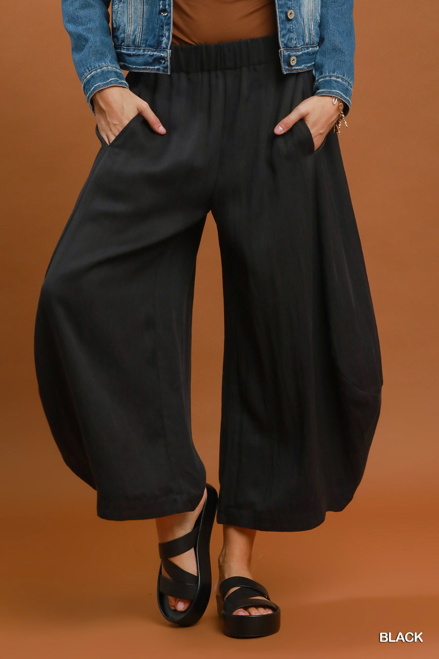 Drover Curved Wide Leg Barrel Pants