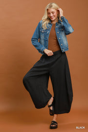 Drover Curved Wide Leg Barrel Pants