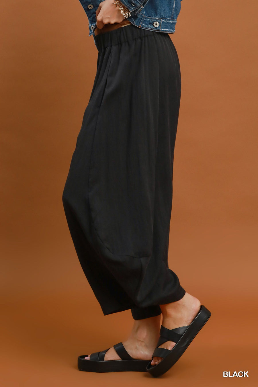 Drover Curved Wide Leg Barrel Pants