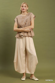 Drover Curved Wide Leg Barrel Pants