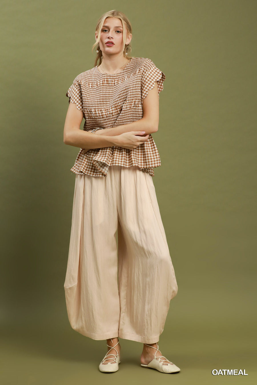 Drover Curved Wide Leg Barrel Pants