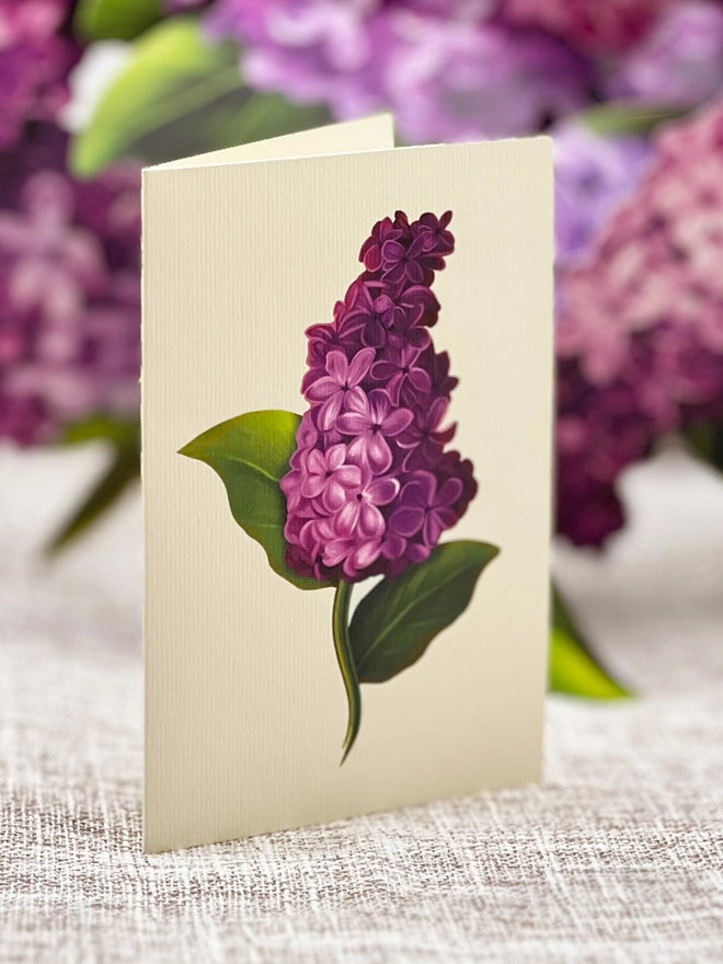 Garden Lilacs Pop Up Bouquet Card