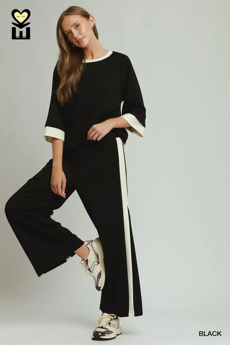 Obi Color Block Raglan Kimono Top