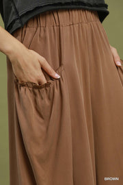 Adan Flowy Wide Leg Pocket Pants
