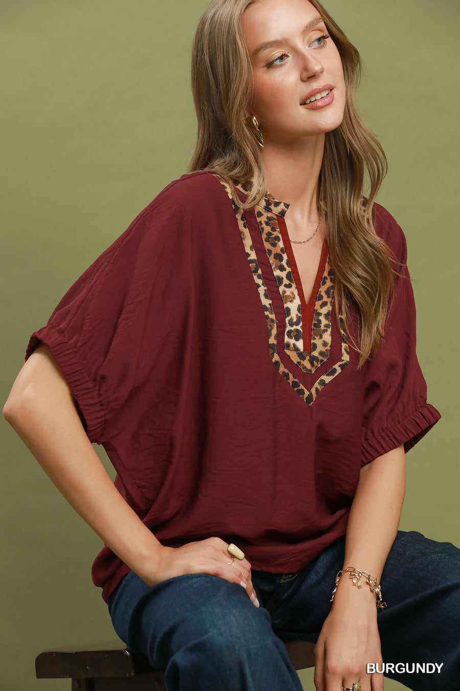 Juniper Dolman Sleeve Tunic Blouse Top