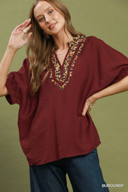Juniper Dolman Sleeve Tunic Blouse Top