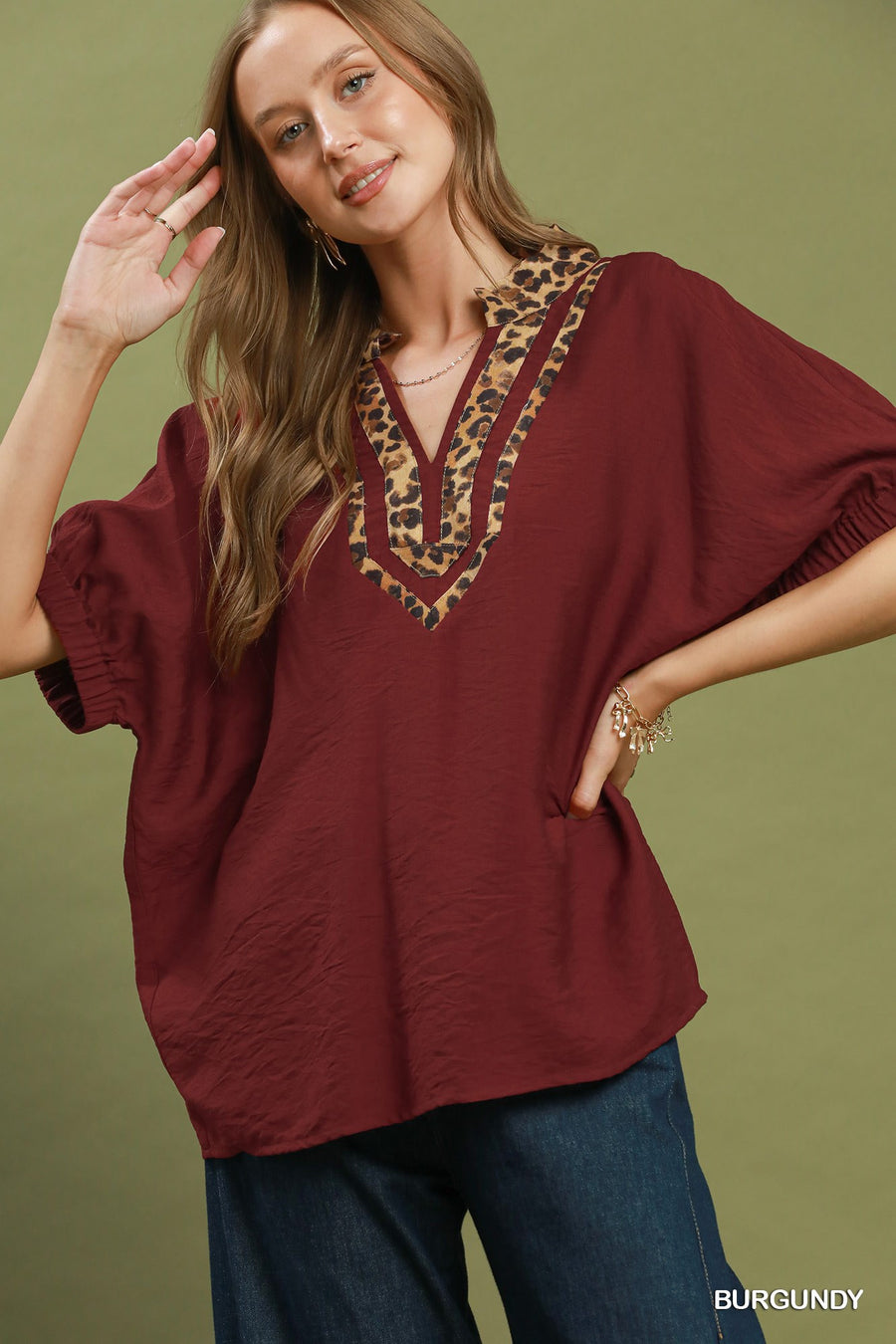 Juniper Dolman Sleeve Tunic Blouse Top