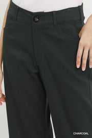 Kaden Wide Leg Pants with Ruffle Hem Detail