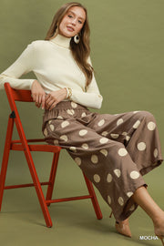Dot's Cute Wide Leg Cropped Resort Pant