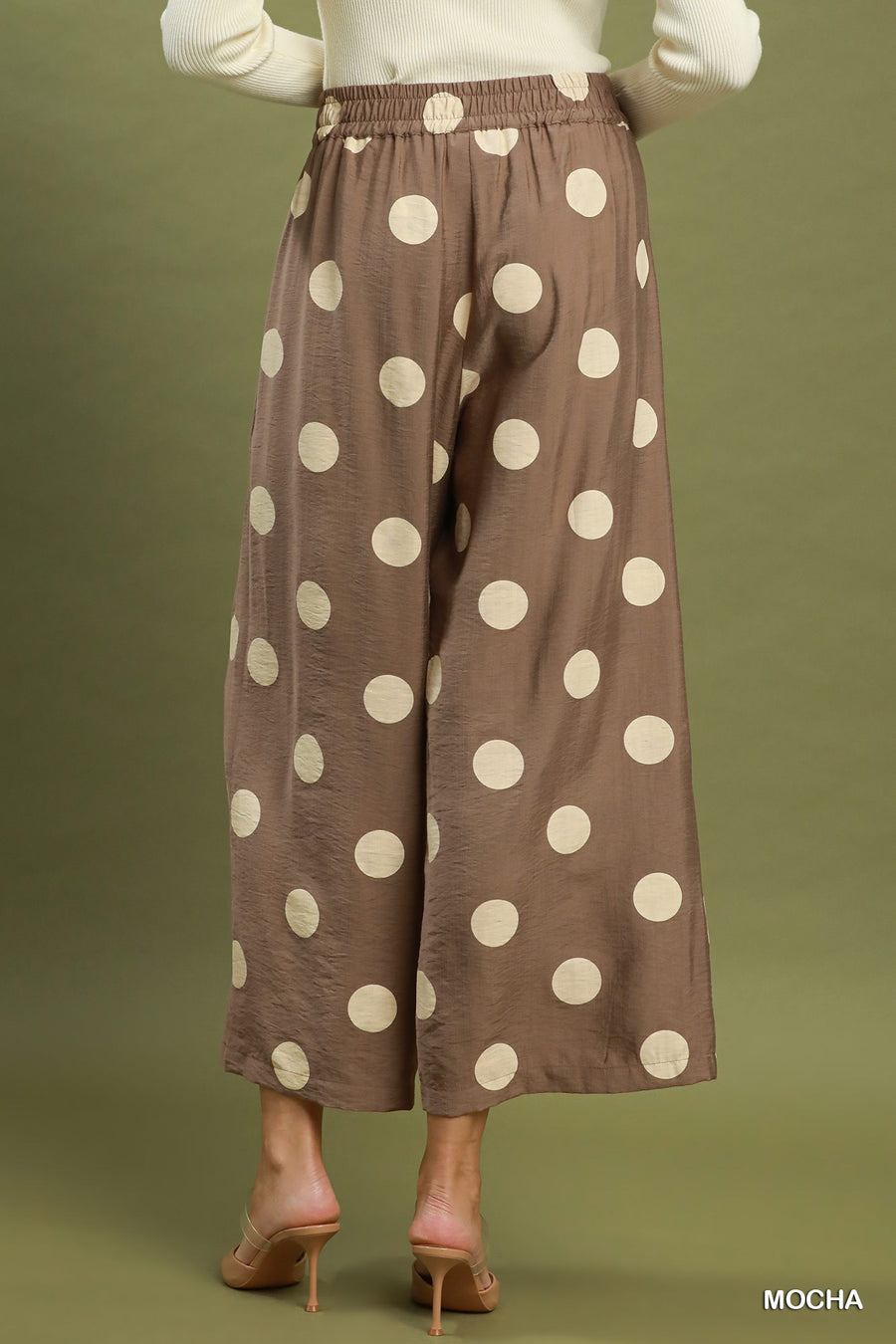 Dot's Cute Wide Leg Cropped Resort Pant