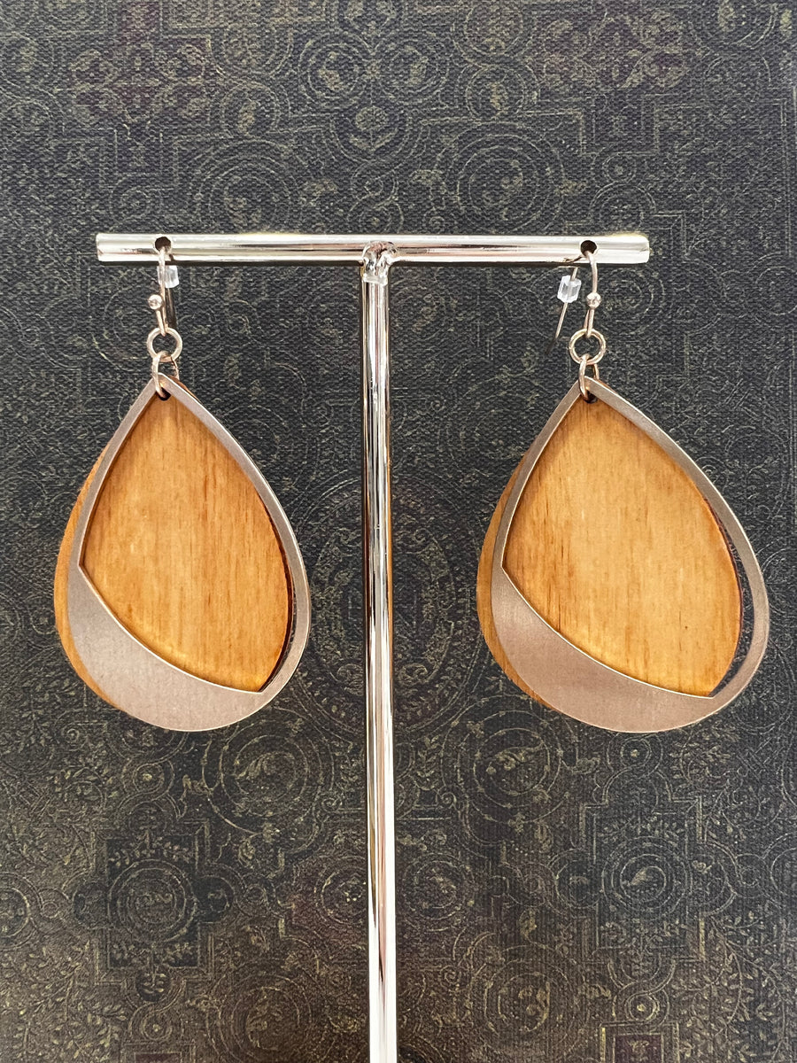 Wooden Beaded Earrings
