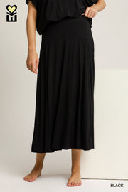 Annya Bamboo Fiber Flare Maxi Skirt