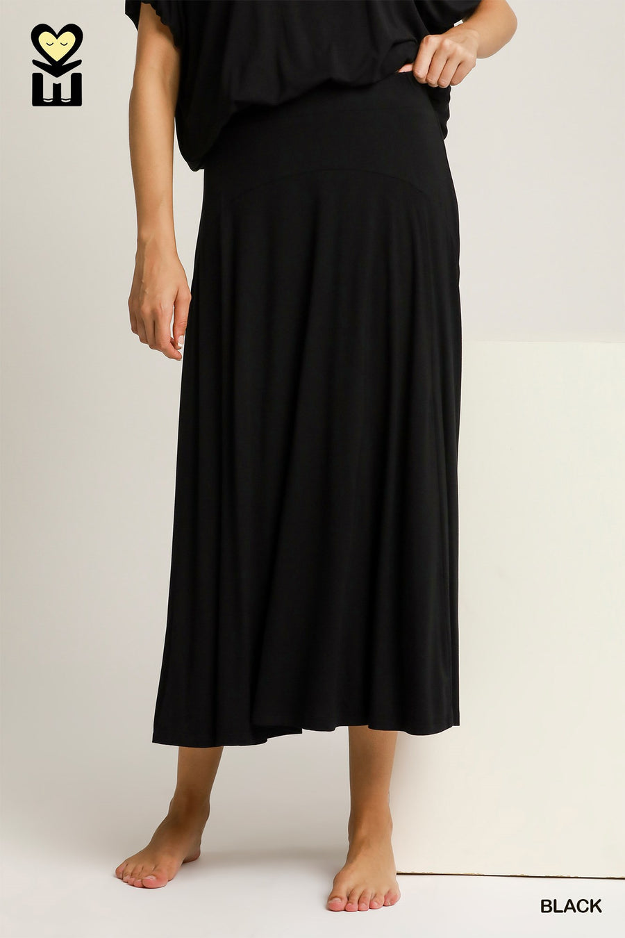 Annya Bamboo Fiber Flare Maxi Skirt