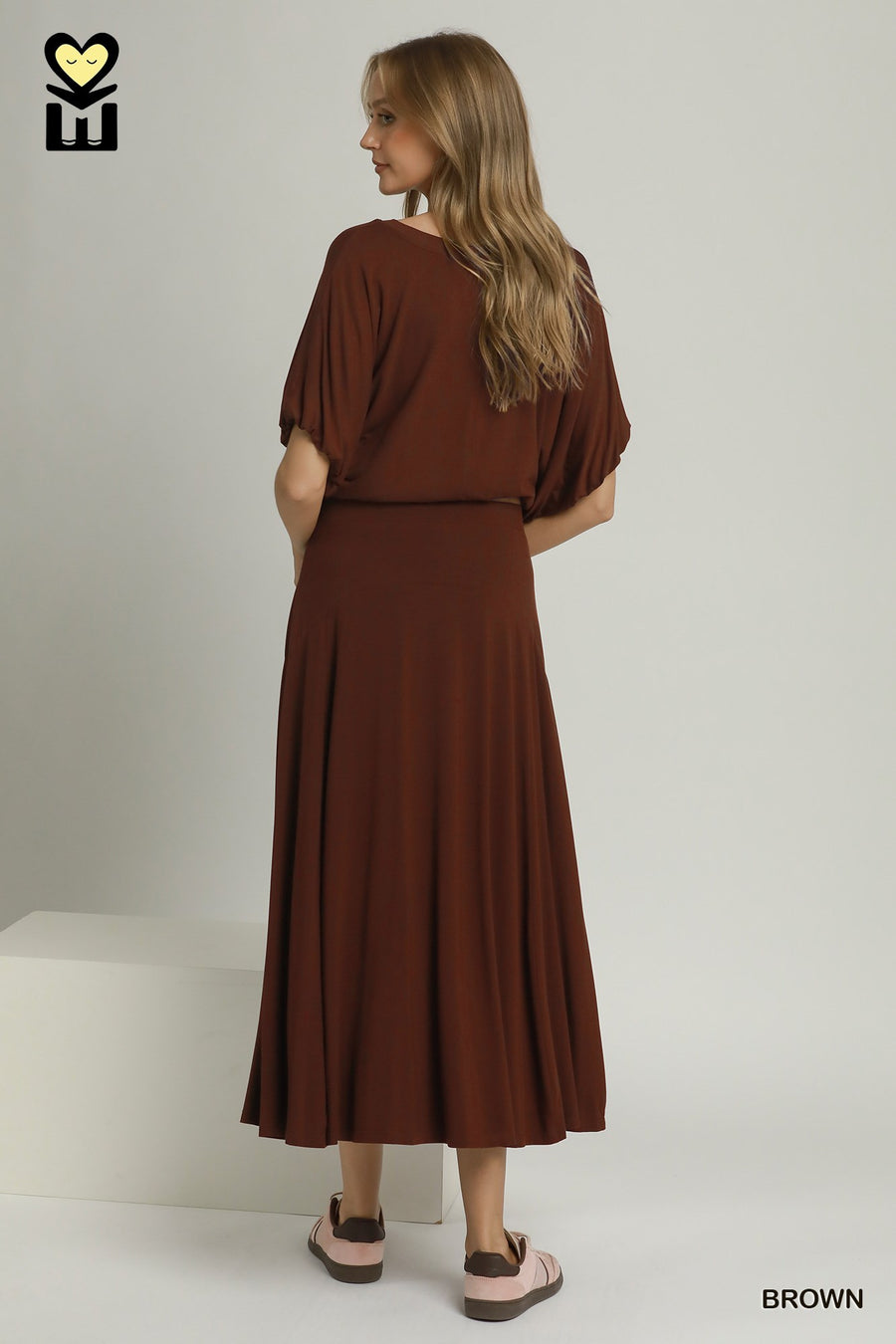 Annya Bamboo Fiber Flare Maxi Skirt