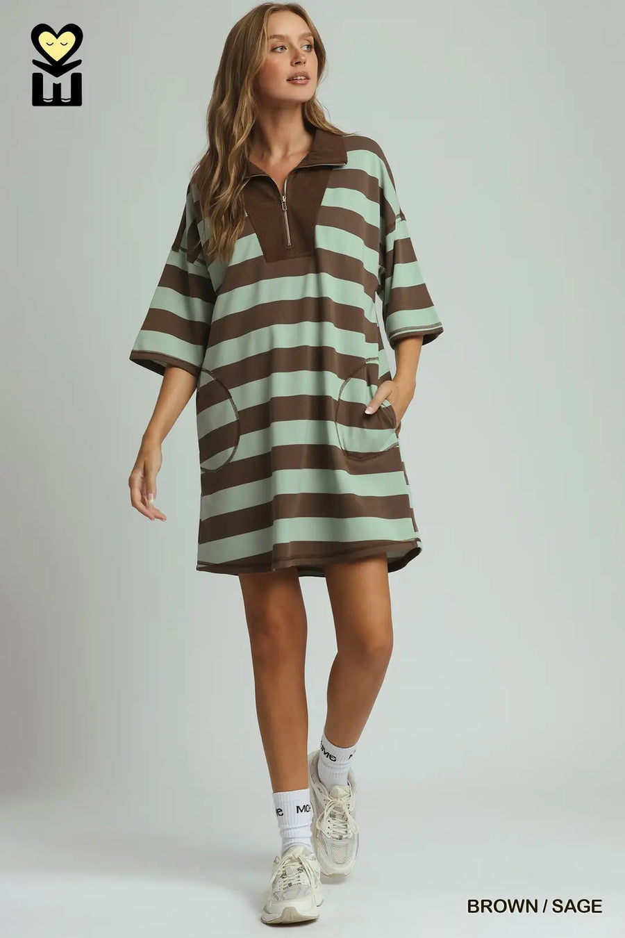Harbor Lane Rugby Stripe Knit Dress