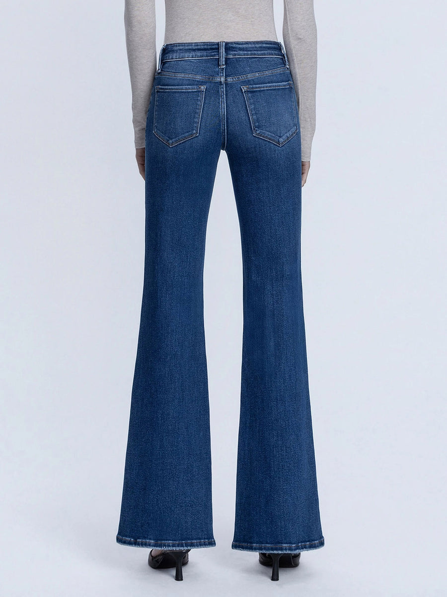 Choosin' Texas Mid-Rise Easy Flare Jeans