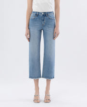 Loverboy Boyfriend Cut High Rise Slim Wide Crop Length Jean