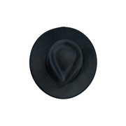 Vegan Suede Tear Drop Hat: Dark Chocolate