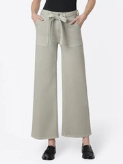 Rolling Stone Super High Rise Tie Belt Wide Leg Jeans