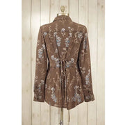 Longfellow Sandwash Floral Button Front Blouse