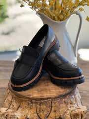 Robin Chunky Heel Loafer with Lug Sole Shoes