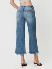 Born This Way High Rise Crop Wide Leg Jeans