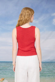 Liberty Infinity Keyhole Sleeveless Sweater Vest Top