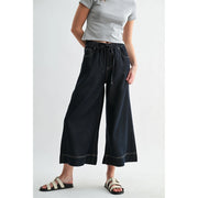 Happy Days High Rise Cropped Wide Leg Jogger by Mica Denim