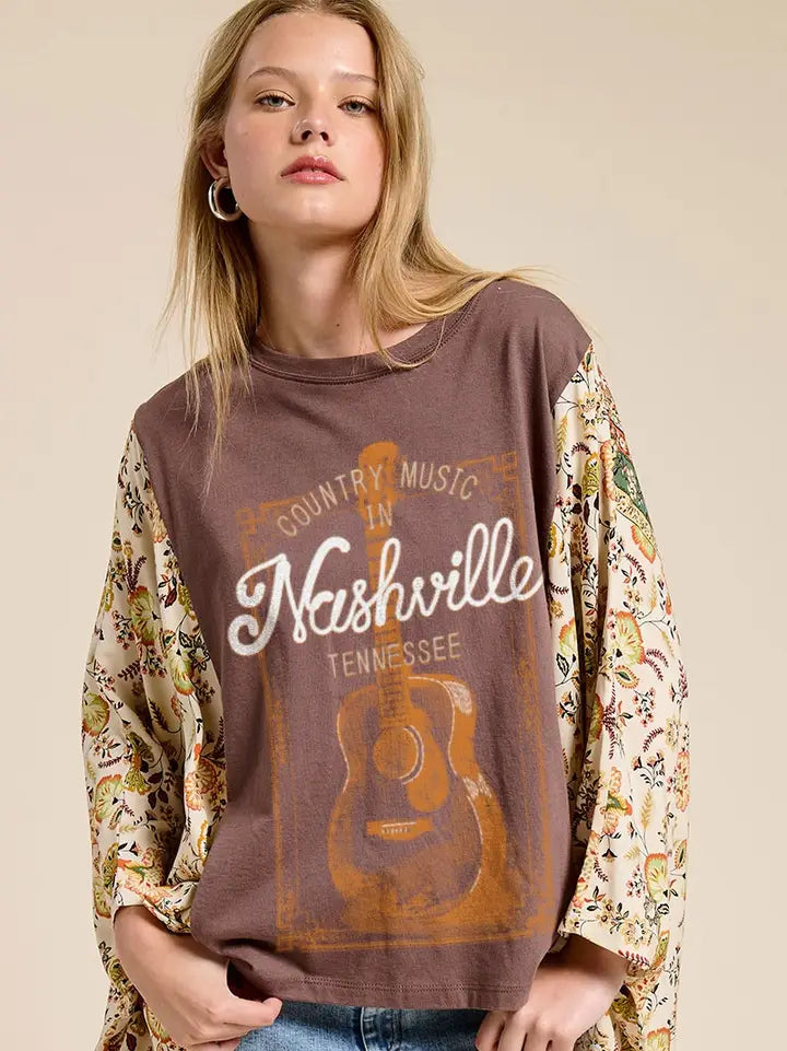 Nashville Country Music in Tennessee Vintage Kaftan Tee
