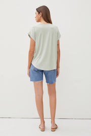 Lizzie Classic Capped Sleeve Modal Tee