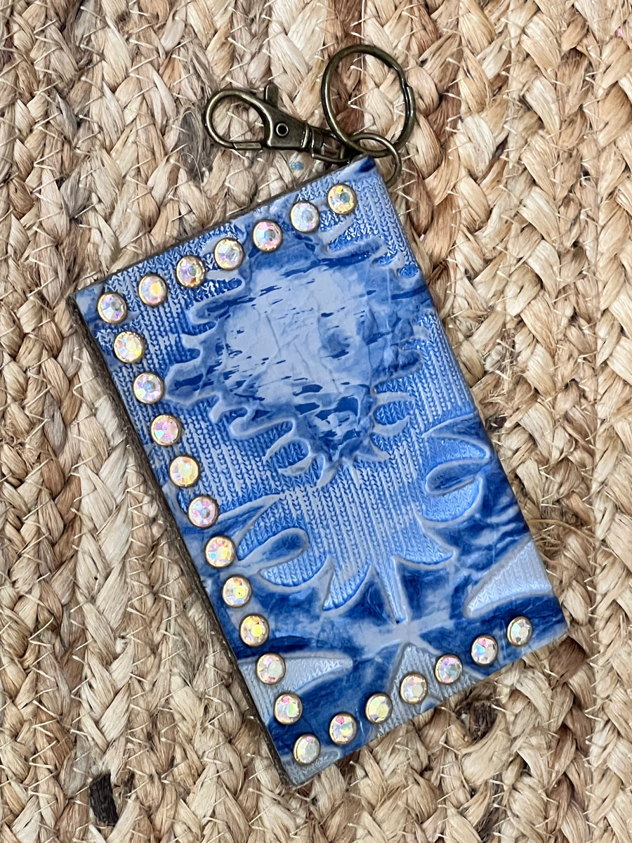 Keep It Gypsy RowdyRanch Becca Key Ring Card Case Wallet with Rivets