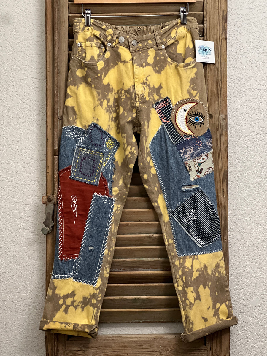 Eyes on You Patchwork Jeans by Jaded Gypsy