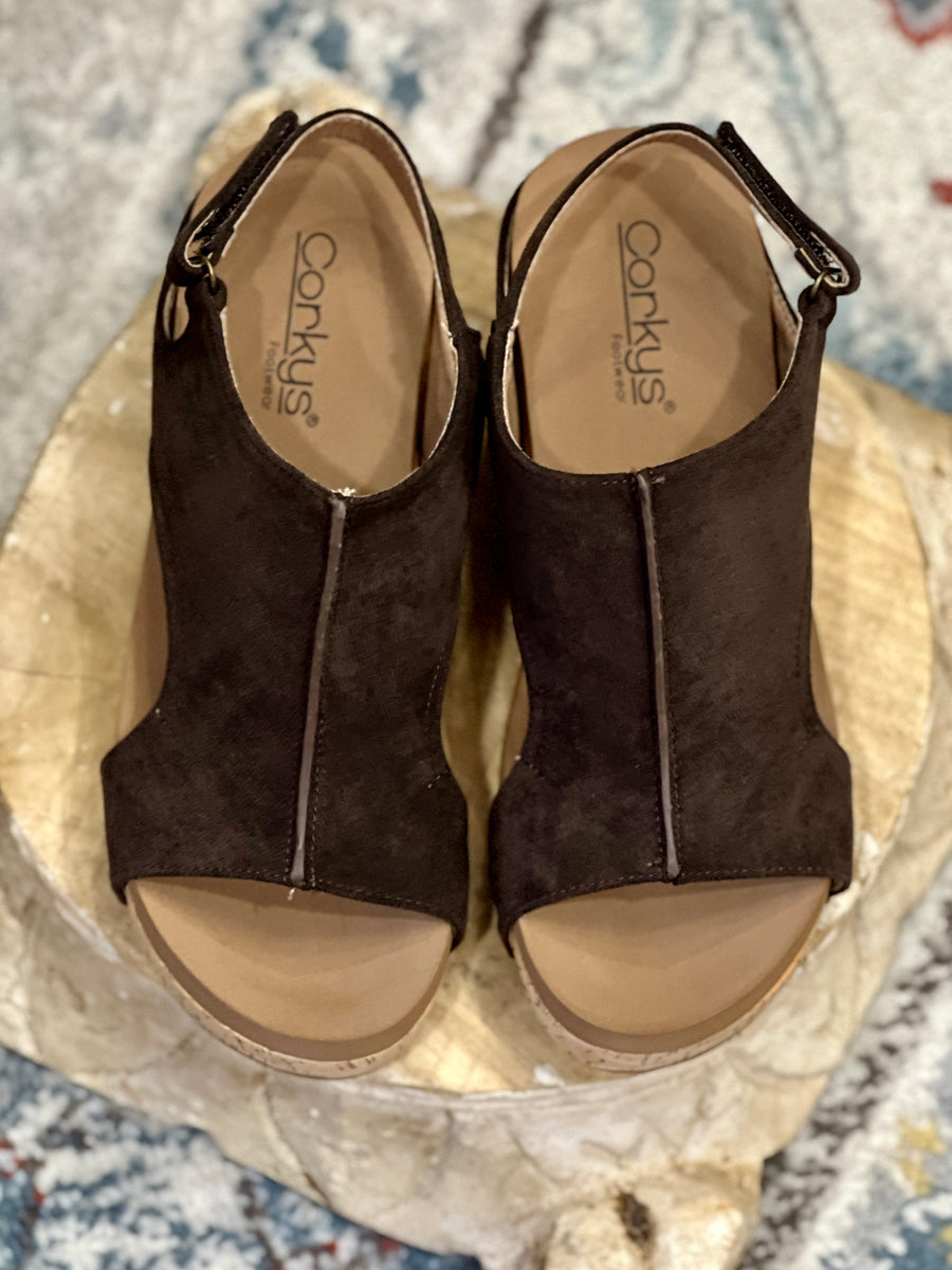 Corkys Carley Wedge Sandal Shoes