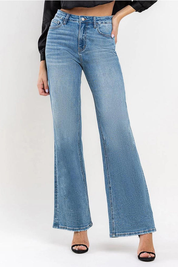 Gunpowder High Rise A-Line Wide Leg Jeans