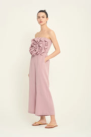 Blossom Ruffle Gauze Jumpsuit